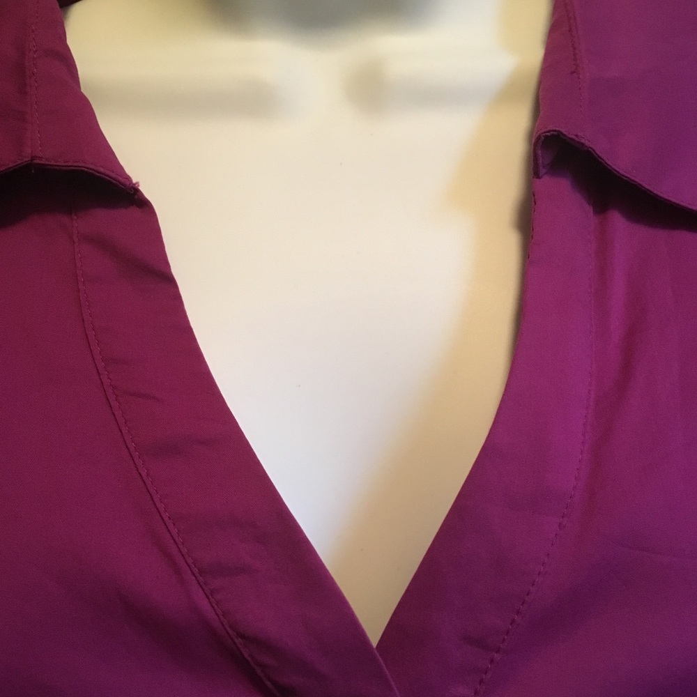 Fushia button down dress shirt- 20W Plus